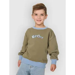 Rip Curl Ride The Wave Crew Kids Sweater surplus green Gr. T02