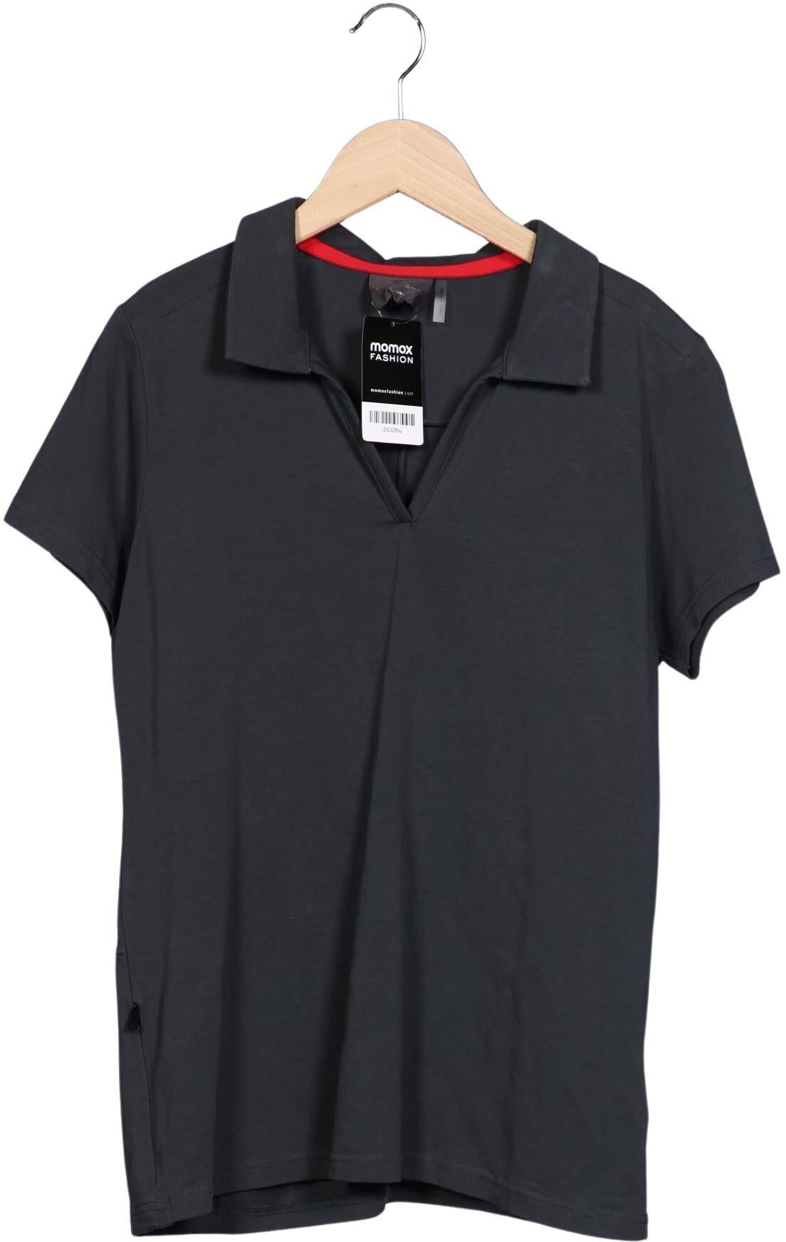 Porsche Design Damen Poloshirt, Grau, Gr. L, Elasthan / Baumwolle - Second Hand
