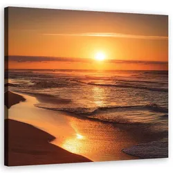 WANDBILD sonnenuntergang strand landschaft