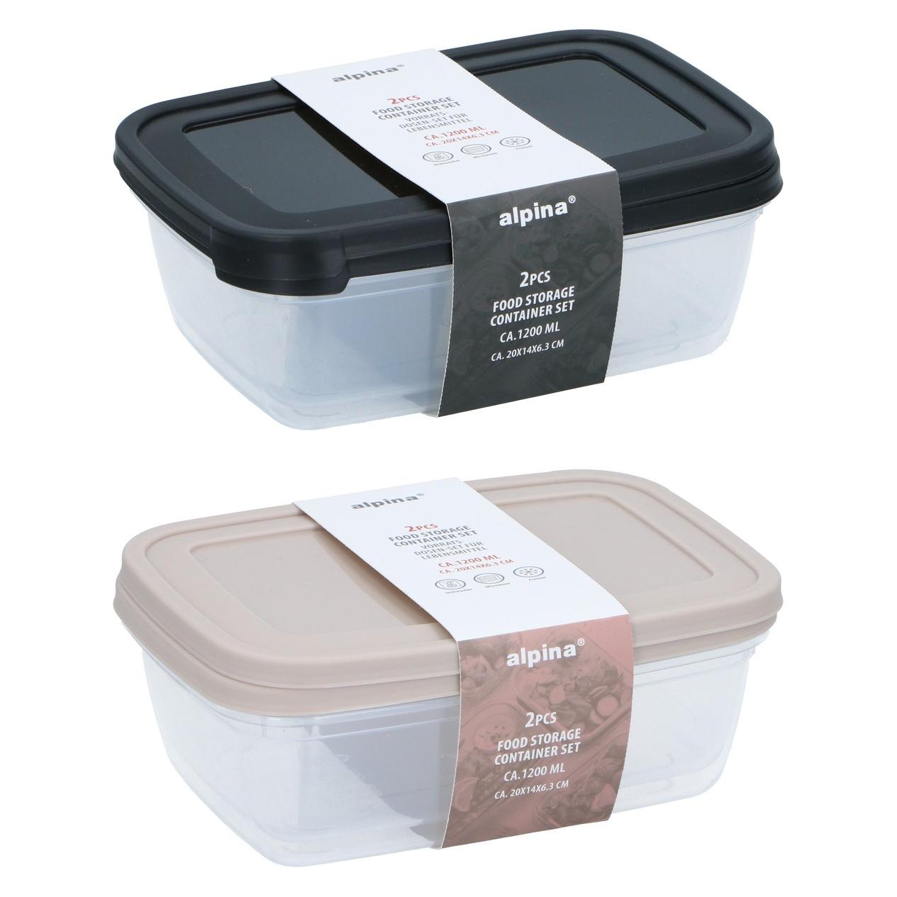 alpina Frischhaltedosen 4er Set 1200ml sortiert (1.20 l) (71996468)