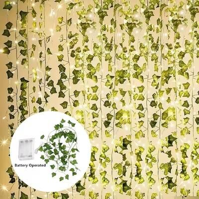 Uplift Treasures Battery Operated Ivy Vine String Lights sunflower 2 M 20 Led (battery