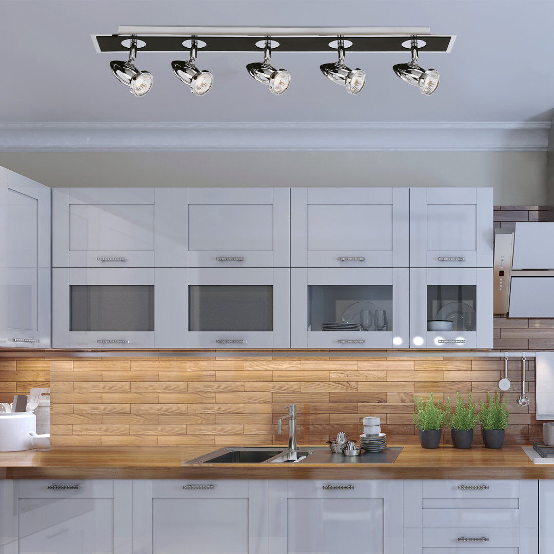 Metro Bailee Spotlight Chrome;Matte Black 12cm H X 80cm W X 9cm D