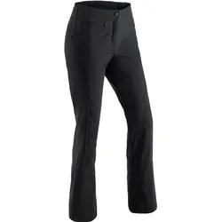 Maier Sports, Damen, Skihosen, Marie Slimfit Softshell Skihose lang (XXL), Schwarz