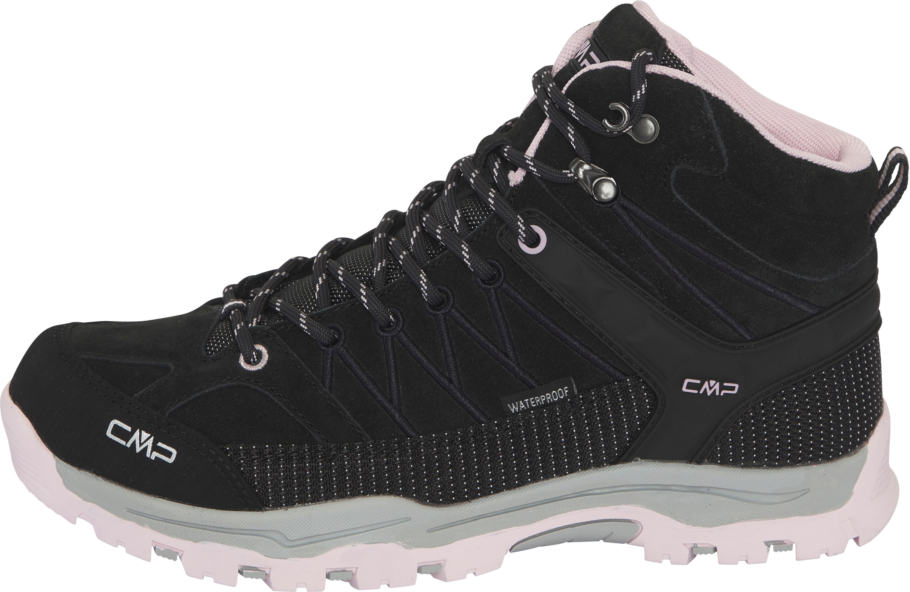 CMP "KIDS RIGEL MID WP TREKKING SHOES" wasserdicht antracite, soft pink 39, Synthetik