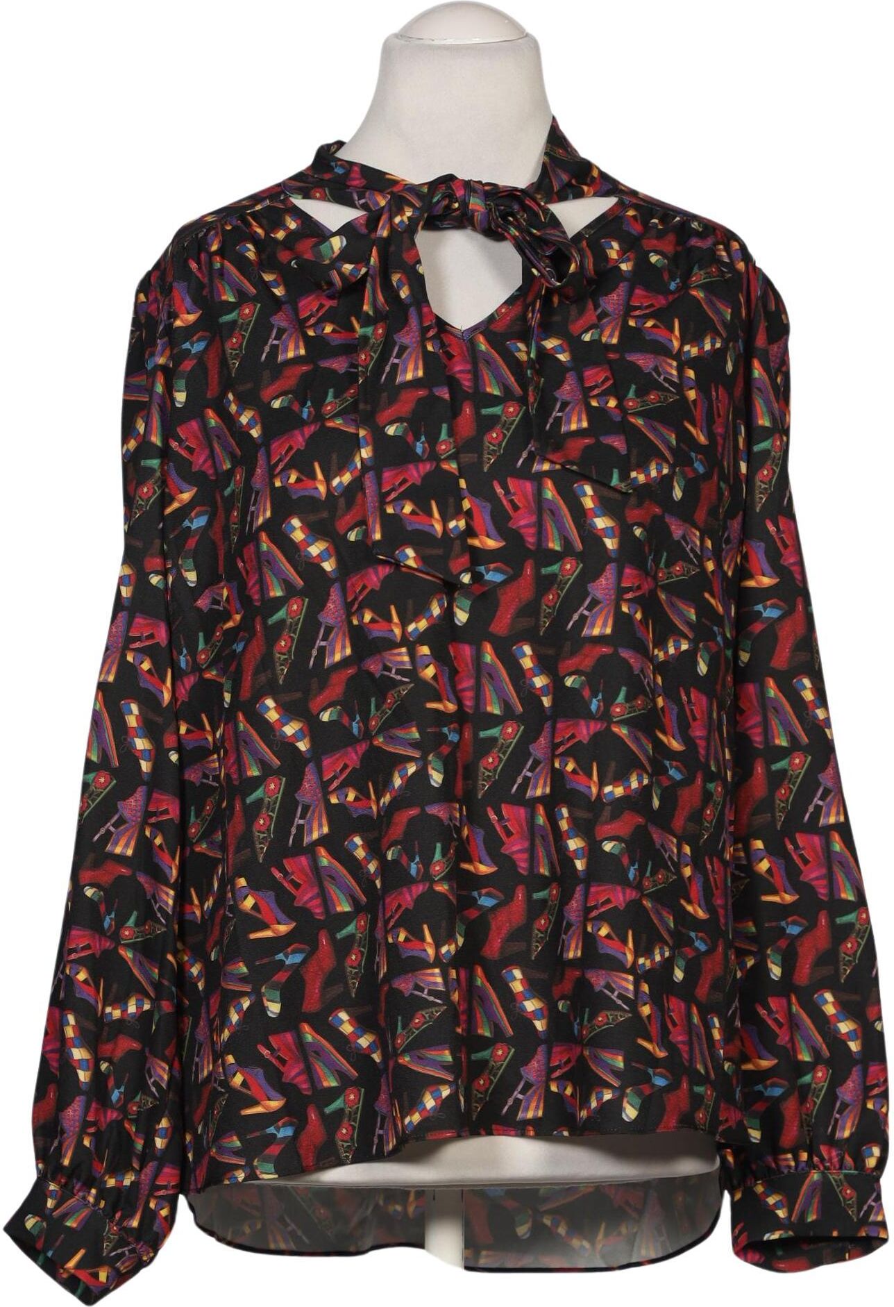Kriss Trading Sweden Damen Bluse, Mehrfarbig, Gr. Xxl, Synthetik - Second Hand