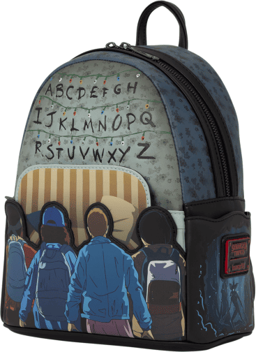 Loungefly Stranger Things 10th Anniversary Mini Backpack - Officially Licensed, Light-Up, 9"W x 10.5"H x 4.5"D