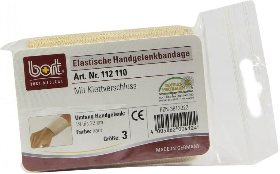 Bort Handgelenkbandage Größe 3 haut mit Klettband vers. 1stk