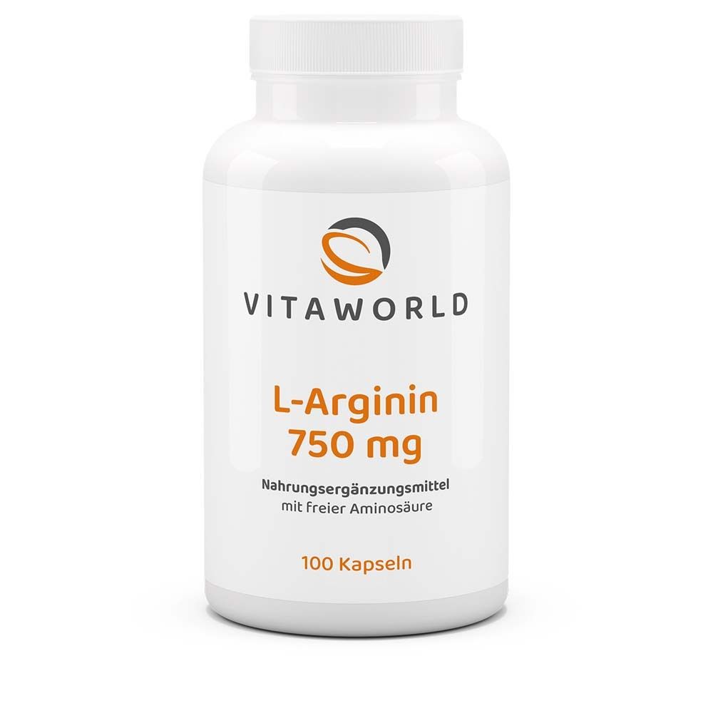 Arginin 750 mg Kapseln 100 St