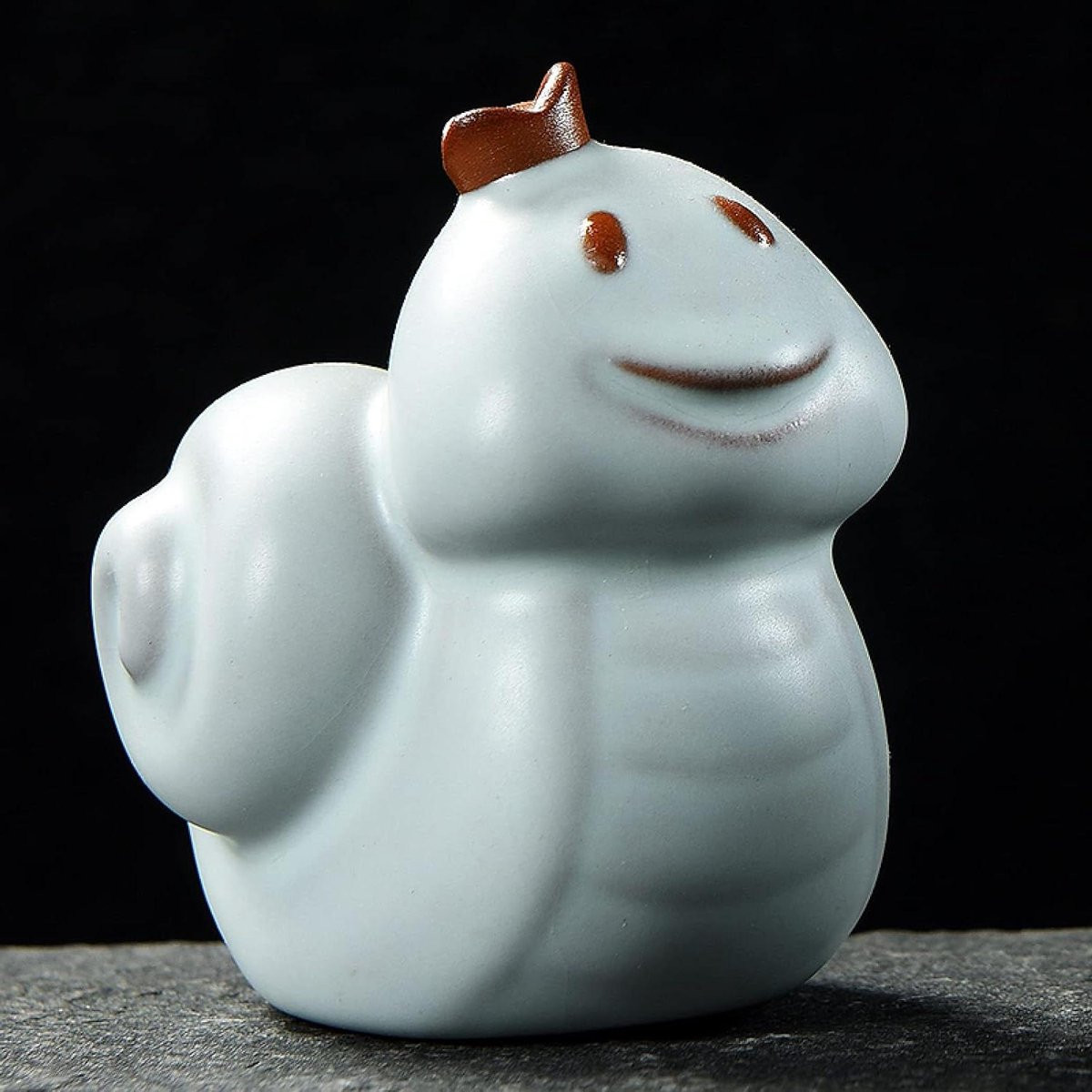 Handgemaakt Keramisch Slangenbeeld - Decoratief Dierenornament voor in huis - 52 x 82 cm