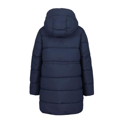 Langmantel LUHTA "Luhta Mantel Halla", Damen, Gr. 38, blau (dunkel blau), Stoff, 100% Polyester, normal, Mäntel
