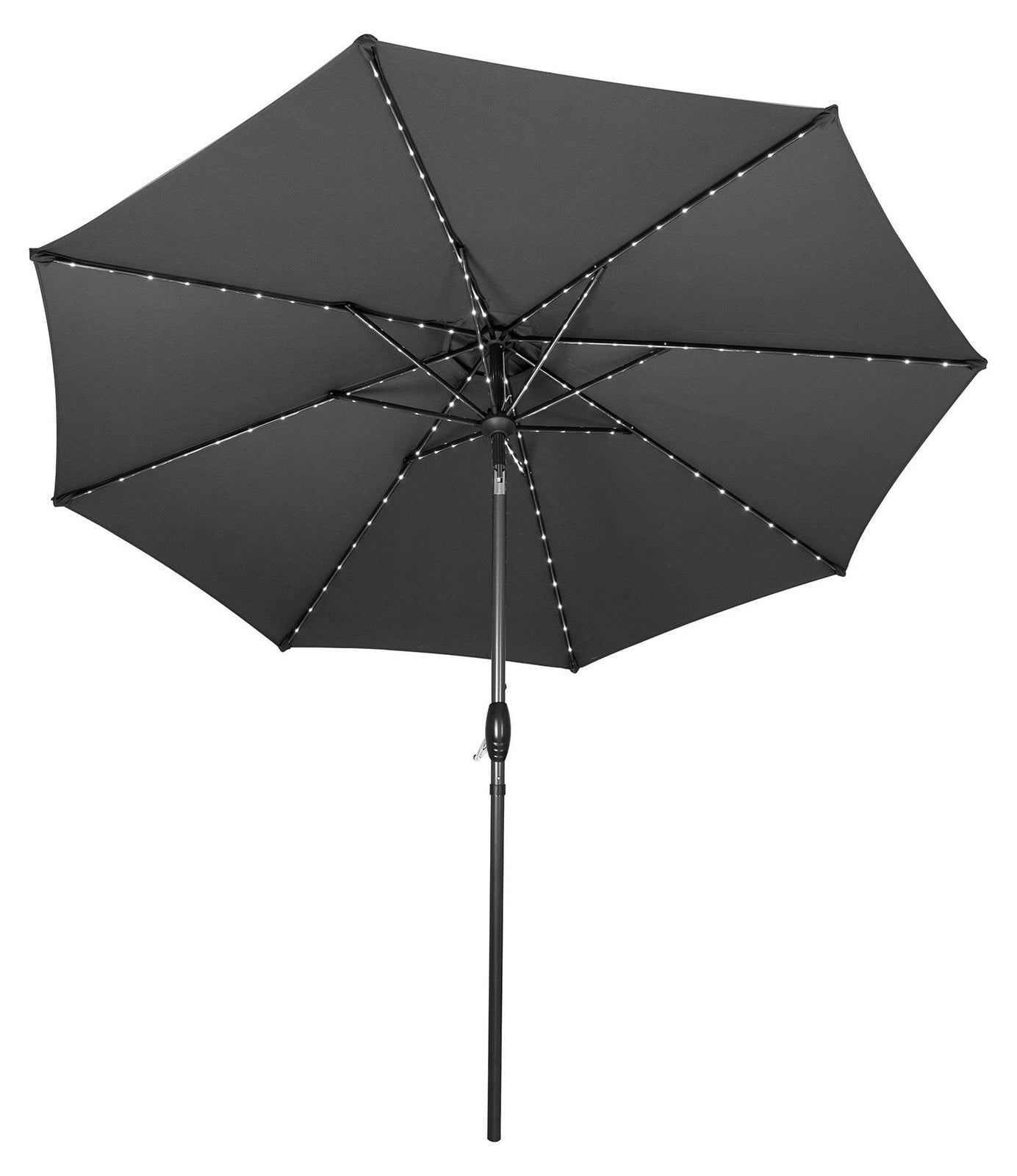 Monster Shop LED-parasol kantelbaar grijs 2,7 meter
