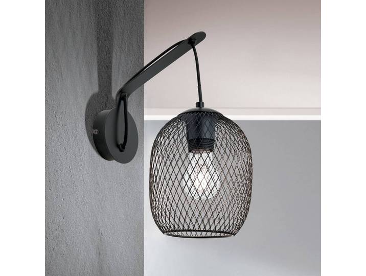 ORION Wandleuchte Georgina, dimmbar, schwarz, für Wohn- / Esszimmer, Metall, Modern