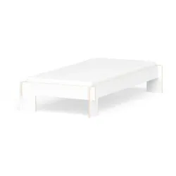 Nils Holger Moormann Bettgestell Siebenschläfer FU weiß, Designer Christoffer Martens, 102.6x36.5 cm