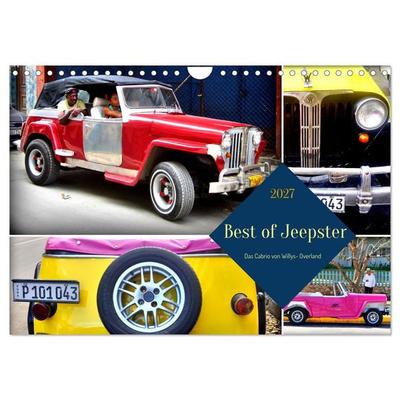 Best of Jeepster - Das Cabrio von Willys-Overland (Wandkalender 2027 DIN A4 quer), CALVENDO Monatskalender