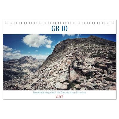 GR 10 Fernwanderweg durch die französischen Pyrenäen (Tischkalender 2027 DIN A5 quer), CALVENDO Monatskalender