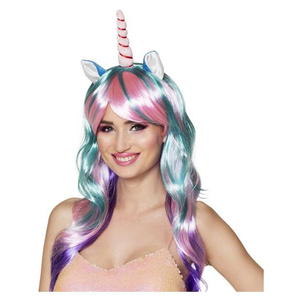 Fasnacht Perücke Einhorn Daydream (715.85818)