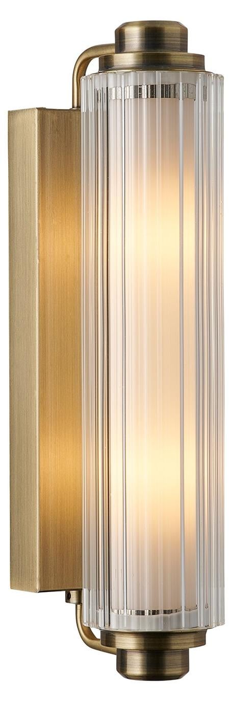 Nordlux Nimal Double wandlamp, messing/goud, dimbaar, IP44