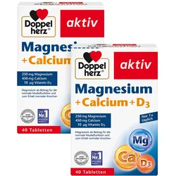 DH aktiv Magnesium + Calcium + D3 2X40 St