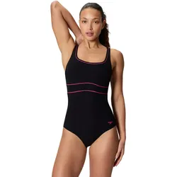 SPEEDO Contour Eclipse Damen Badeanzug Schwarz/Pink - 48