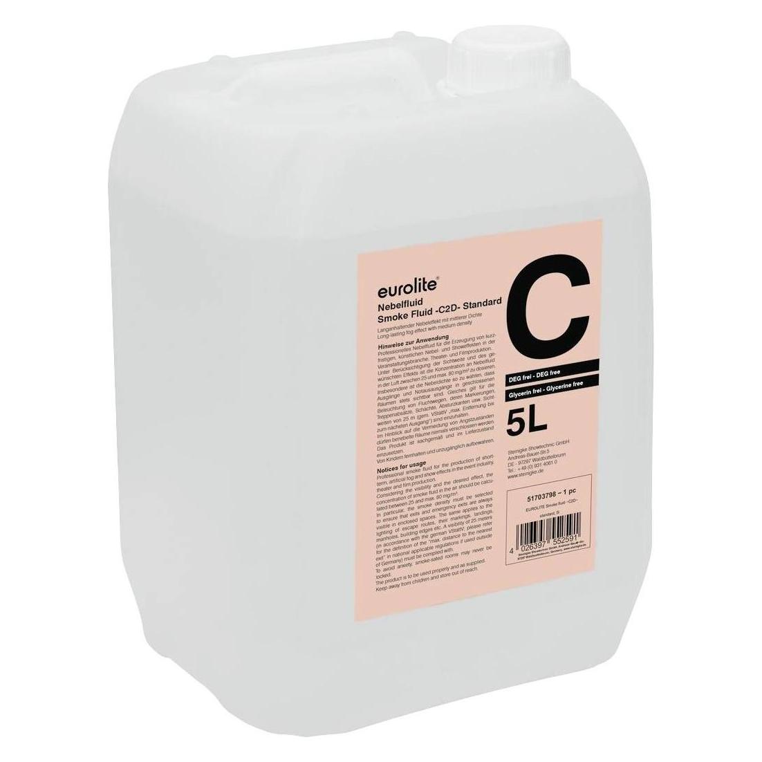 Eurolite Smoke Fluid -C2D- Standard Nebelfluid 5l (Nebelfluid) (51703798)
