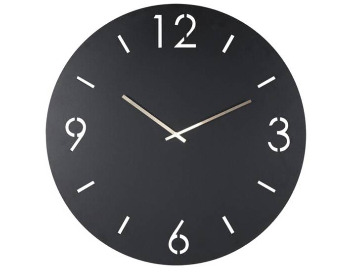 Spinder Design Uhr Hesta Schwarz Stahl Rund B 60 cm