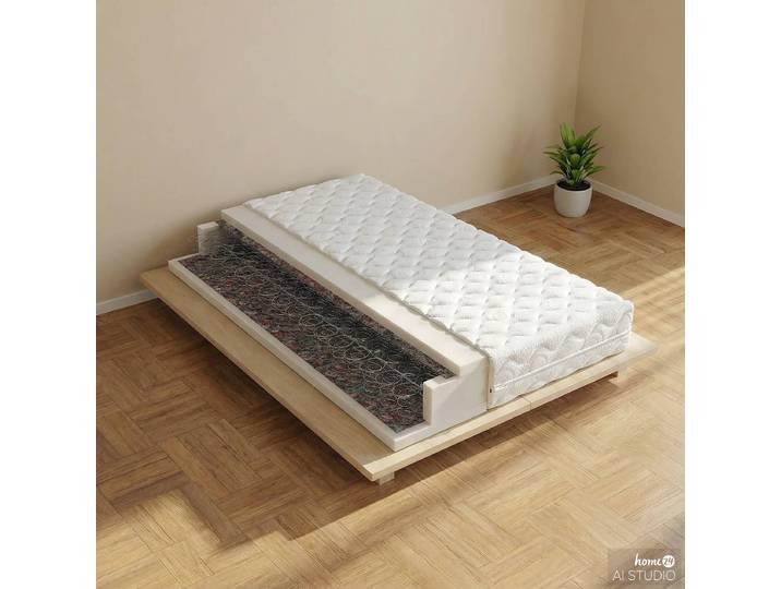 Bonellfederkernmatratze Classic 80 x 200cm Kern: Bonellfederkern Bezug: Doppeltuch Weiß