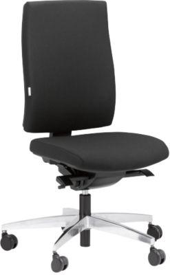 Steifensand Bürostuhl CETO CT2450, Synchronmechanik, ohne Armlehnen, Membransitz, ohne Nackenstütze, schwarz