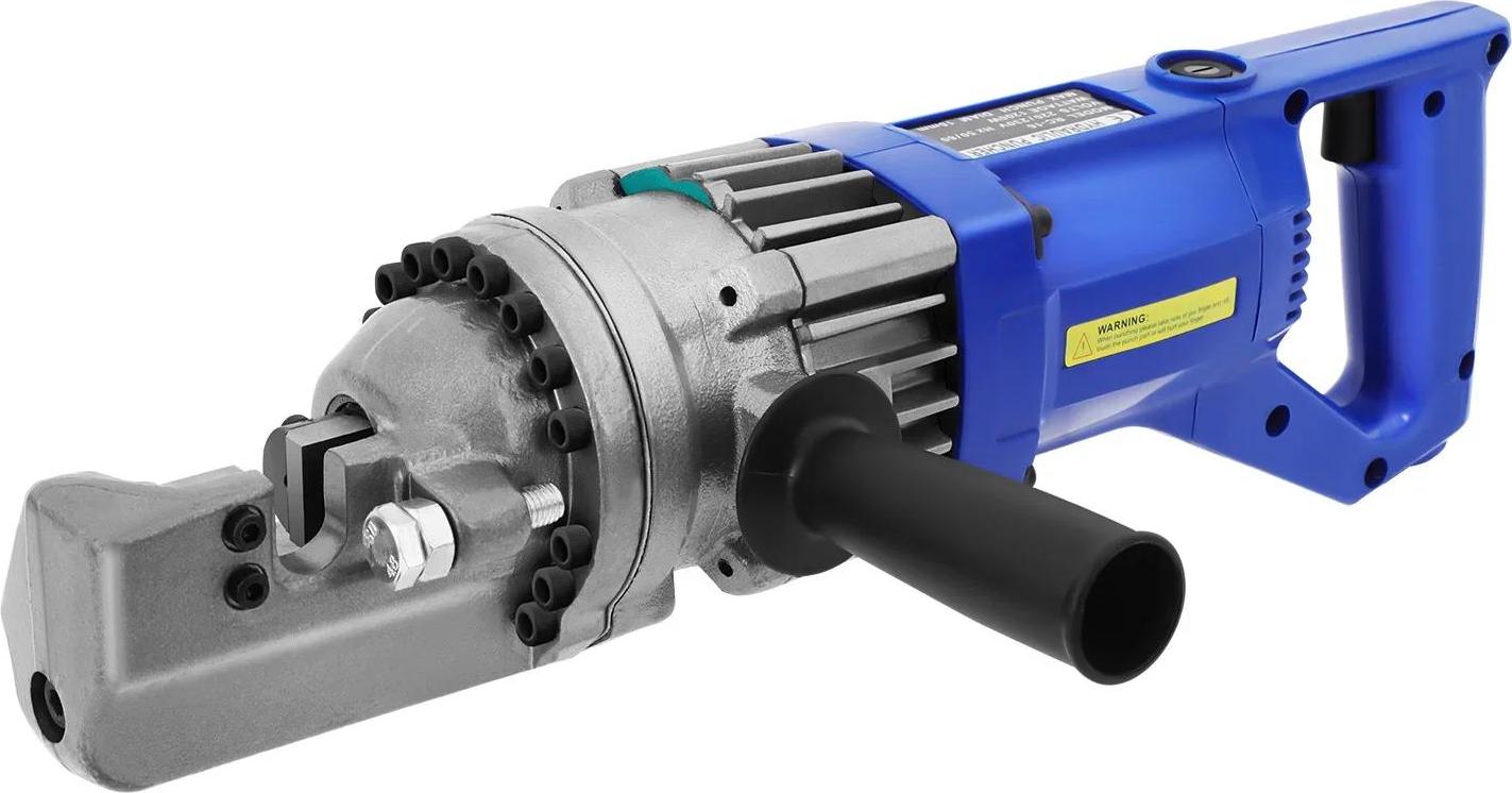 Elektrischer hydraulischer Bewehrungsschneider - Tragbarer Stahlstabschneider 900 W 220-230 V 50/60 Hz - Ø 4-16 mm - Kupfermotor - 2,5-3 s je Schnitt - Blau