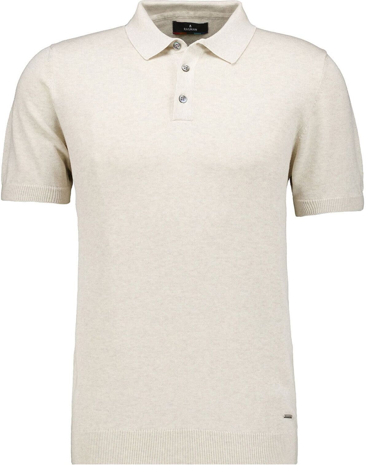 Rundhalspullover RAGMAN, Herren, Gr. 54, beige (ecru, 008), Feinstrick, 100% Baumwolle, Pullover Rundhalspullover ecru, 008 54