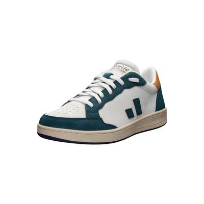 Sneaker ETHLETIC "Jesse", Damen, Gr. 36, grün (fir tree grün, bleached sand), Obermaterial: 55% Polyurethan, 45% Polyester. Futter: 100% Polyester. Decksohle: 100% Polyester. Sohle: Naturkautschuk, Schuhe Sneaker, recycled Produkt
