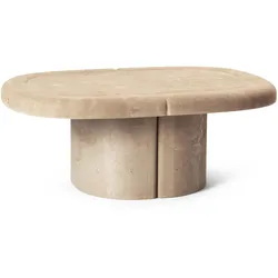 Mater Alder Couchtisch oval, sand