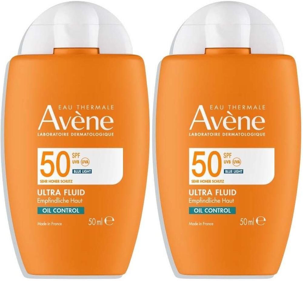Avene Ultra Fluid Oil Control SPF 50 2x 2x50 ml Emulsion