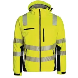 Prevent Trendline,  Winter-Warnschutzsoftshelljacke Grösse M gelb-schwarz (M)