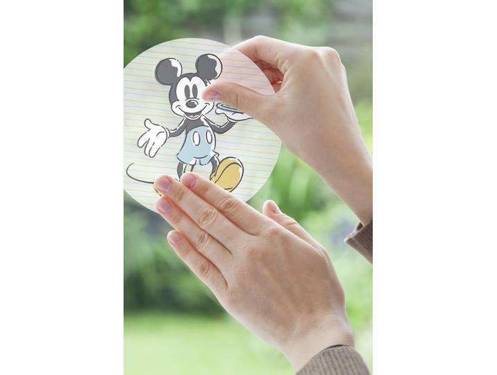 Fensterdekoration KOMAR Disney Micky und Minnie , bunt, B:30cm L:30cm, Polyvinylchlorid (PVC), Fensterbilder, Fensterdekoration