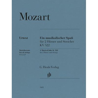 Wolfgang Amadeus Mozart - Ein musikalischer Spaß KV 522 für 2 Hörner in F und Streicher -