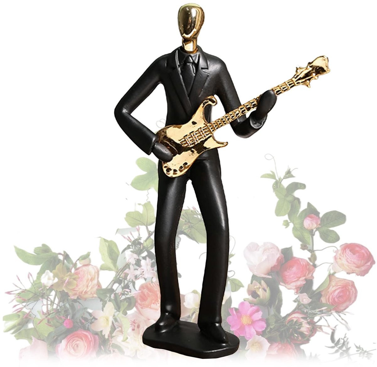 Solidchoice Creatieve Handgemaakte Muzikanten Beeldjes Gitaar Sculpture voor op tafel