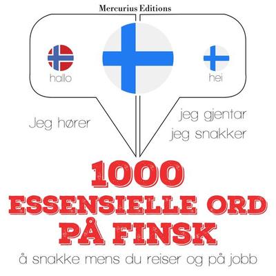 1000 essensielle ord på finsk - JM Gardner, Audio, 9782821126244