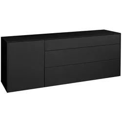 Mäusbacher TV-Lowboard Monza Glas Grau Anthrazit