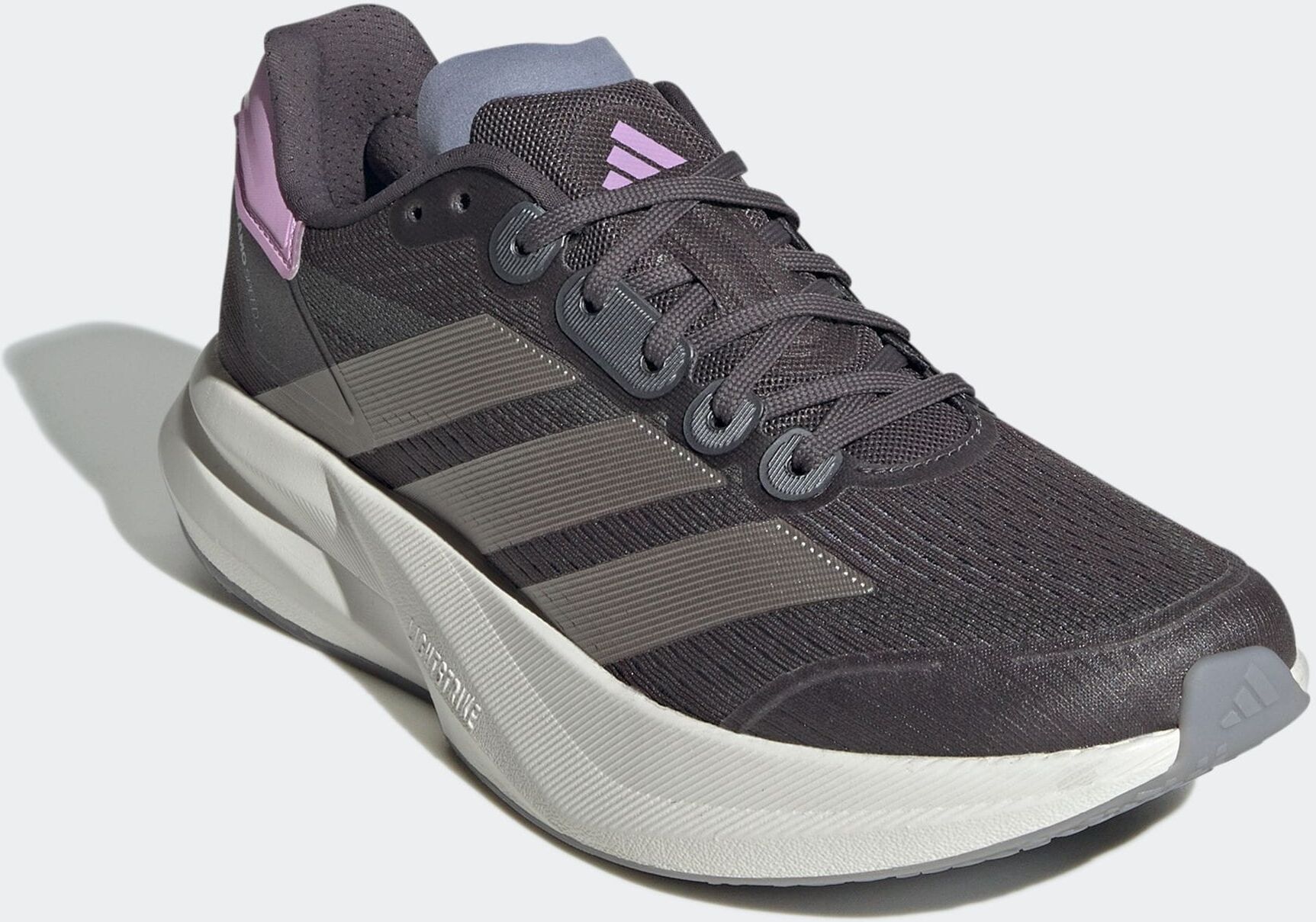 Laufschuh ADIDAS PERFORMANCE "DURAMO SPEED 2", Damen, Gr. 41, lila (grau strata, champagne metallic, bliss lila), Synthetik, Textil, Schuhe Laufschuh, sehr leicht grau strata, champagne metallic, bliss lila 41