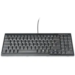 Digitus DS-7200 (DE, Kabelgebunden), Tastatur, Schwarz