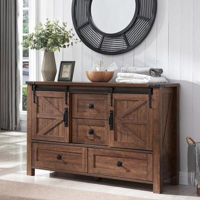 afulyperfllc Farmhouse Dresser, Chest of Drawer, Dresser TV Stand, Storage Dresser