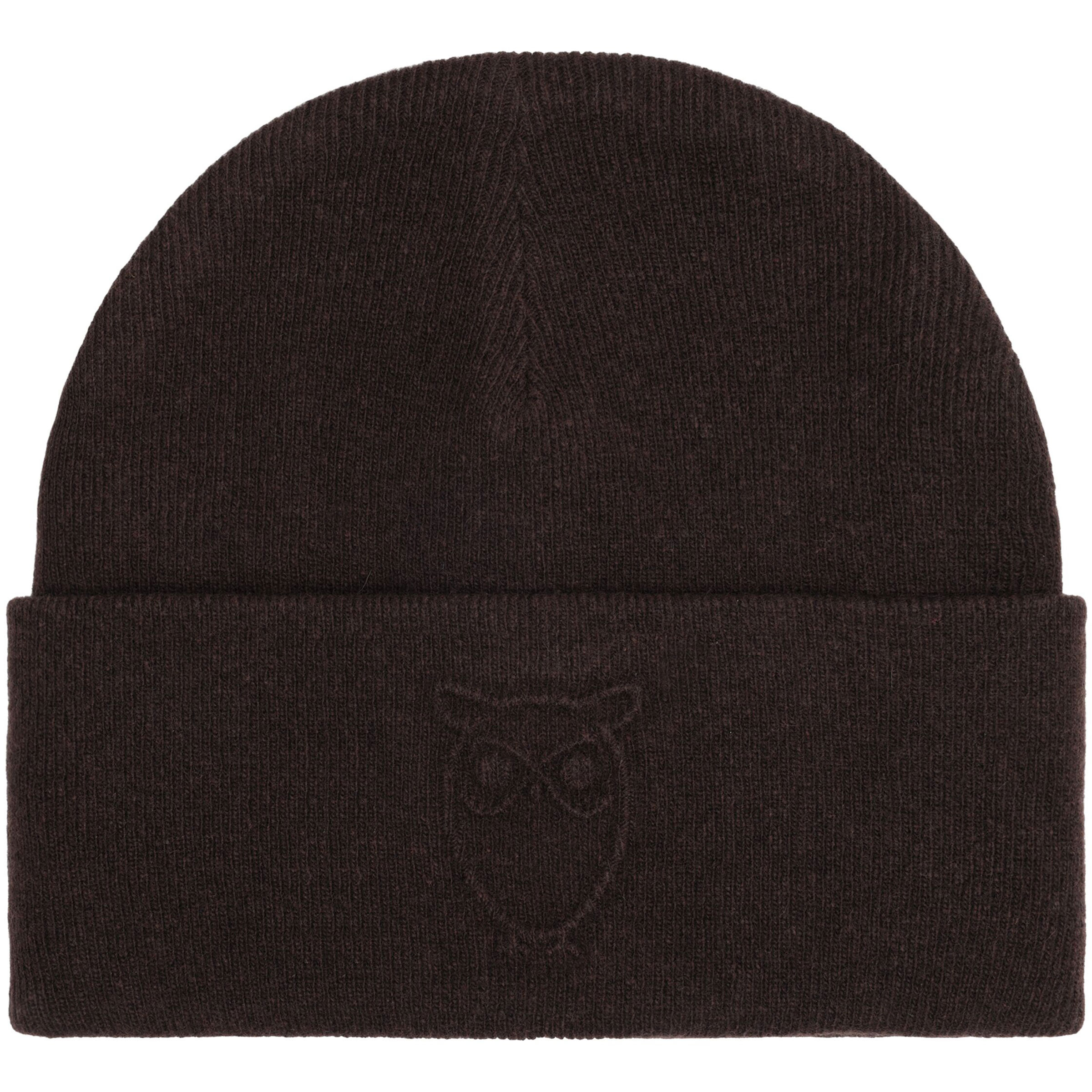 KnowledgeCotton Apparel Embossed Owl Mützen & Beanies braun Lifestyle Atmungsaktiv