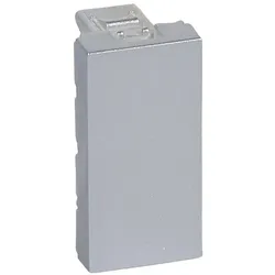 Legrand 079270 Mosaic Blindabdeckung 1-modulig Farbe: Aluminium