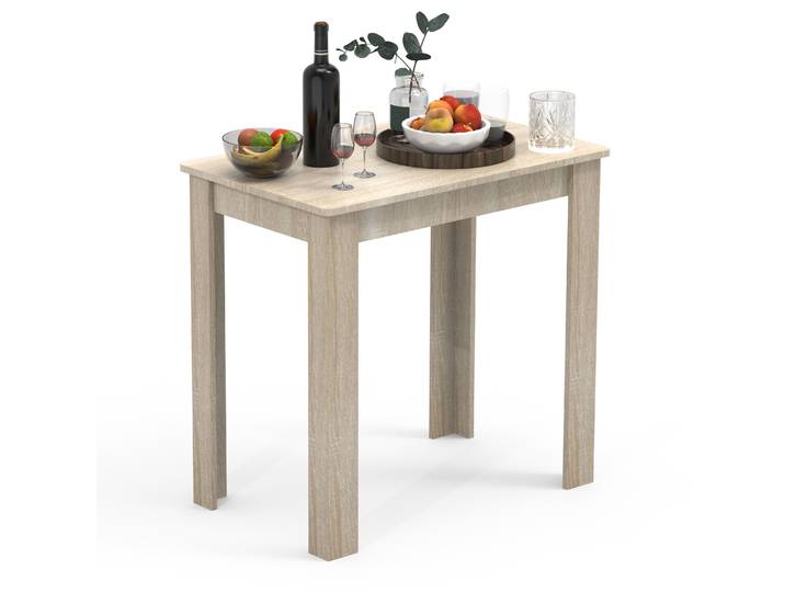 Esstisch VCM Holz Esstisch Küchentisch Esal 80 x 50 cm , braun (sonoma, eiche), B:80cm T:50cm, Tische, Esstisch Quadratische Esstische Küchentisch