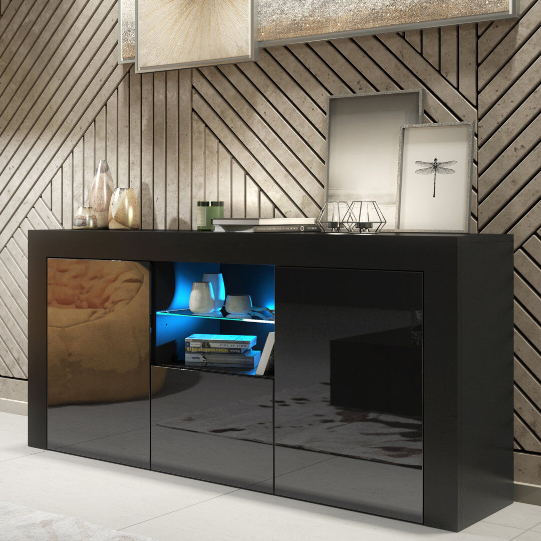 Metro Bimlesh TV Stand for TVs up to 48" Black/Black 48"