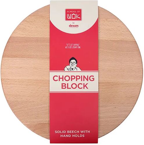 School of Wok Beech Round Chopping Block Board