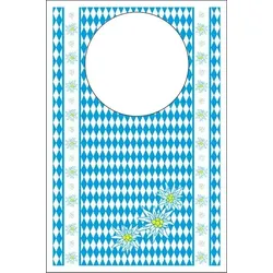 Mank Lätzchen aus Vliesstoff Bayern, 42 x 60 cm, 100 Stück - Volksfest Wiesn Bavaria