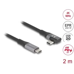 DELOCK USB 20 Gbps gewinkelt links/rechts PD 3.1 Extended