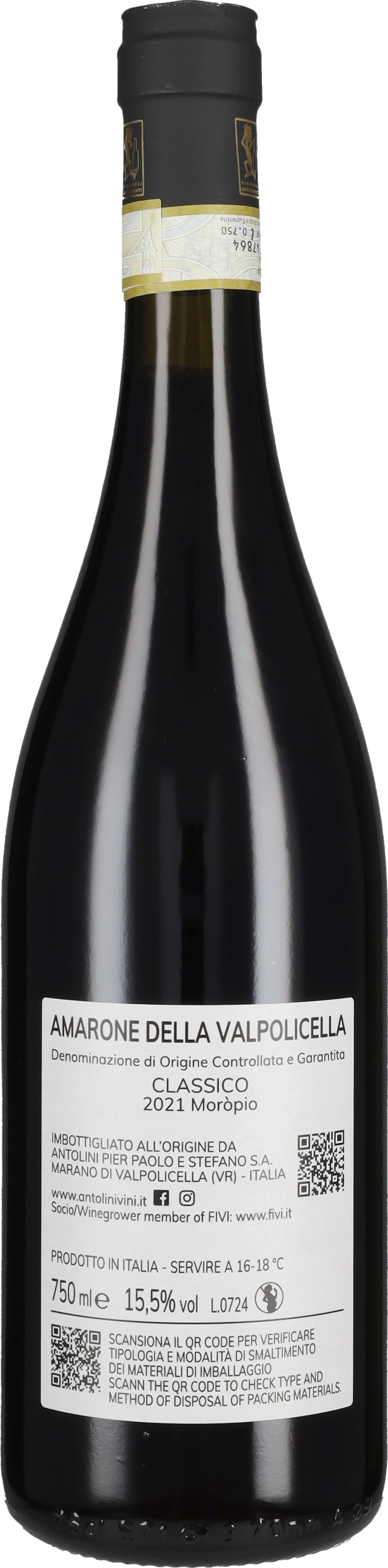 Amarone Classico 'Moropio' Antolini 2021