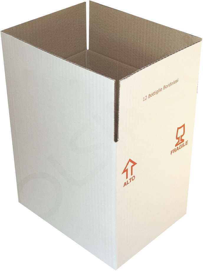 Polsinelli Carton pour 12 bouteilles bordelaises 750 mL (10 pcs)